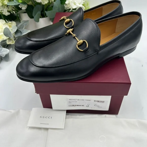 ******Men’s Gucci JORDAAN leather horse bit loafers size 11 fits 12 US - Picture 5 of 14